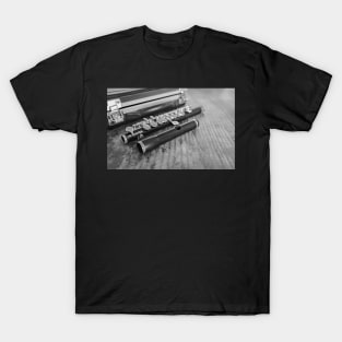 Wooden flute and case T-Shirt